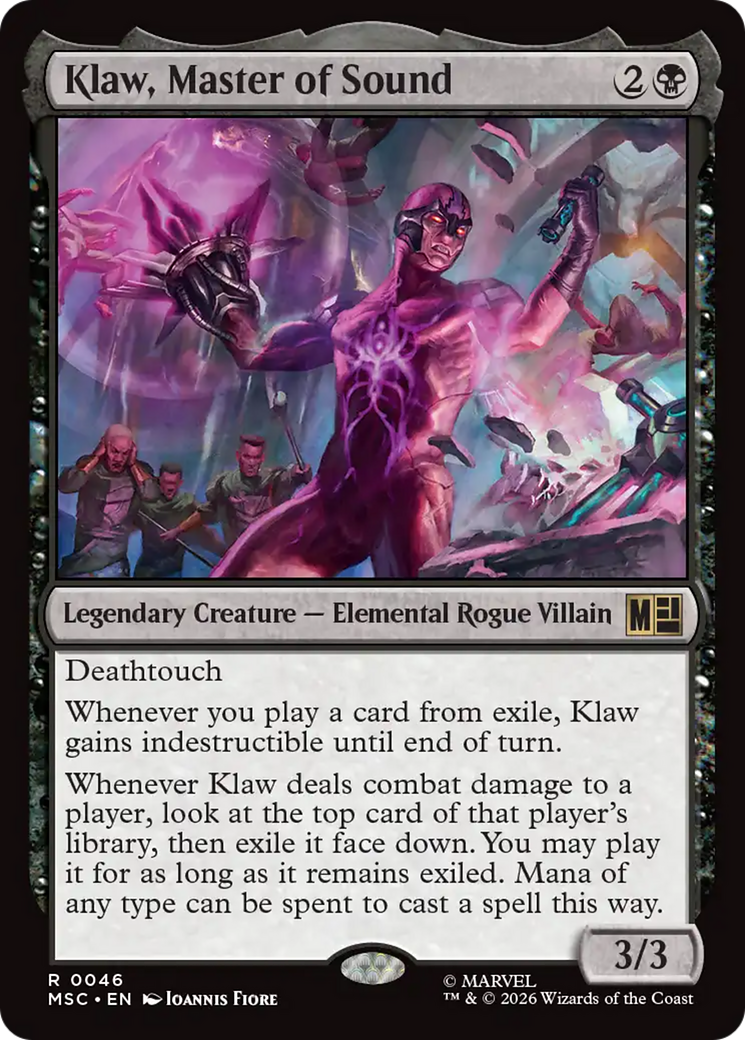 Klaw, Master of Sound (Surge Foil) [Marvel Super Heroes Commander] | Card Citadel