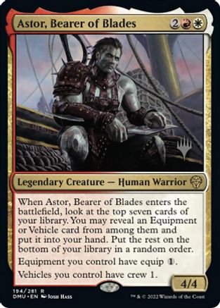 Astor, Bearer of Blades (Promo Pack) [Dominaria United Promos] | Card Citadel