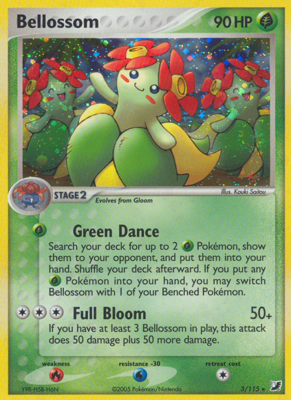 Bellossom (3/115) [EX: Unseen Forces] | Card Citadel