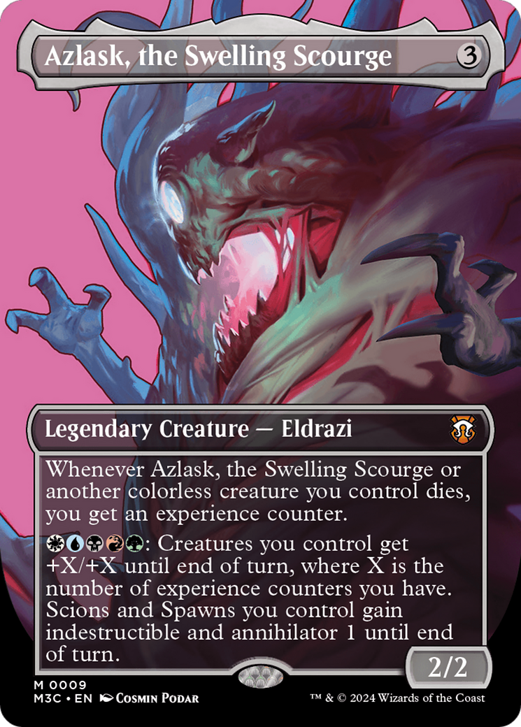 Azlask, the Swelling Scourge (Borderless) [Modern Horizons 3 Commander] | Card Citadel