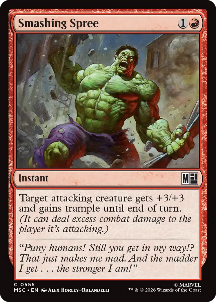 Smashing Spree [Marvel Super Heroes Commander] | Card Citadel