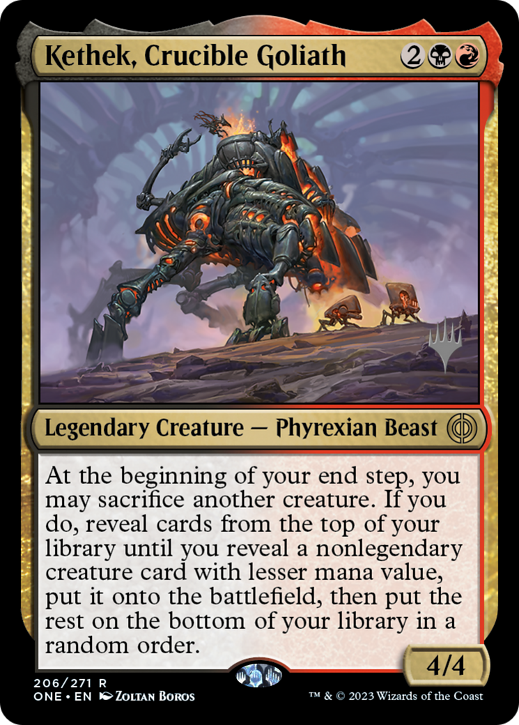 Kethek, Crucible Goliath (Promo Pack) [Phyrexia: All Will Be One Promos] | Card Citadel
