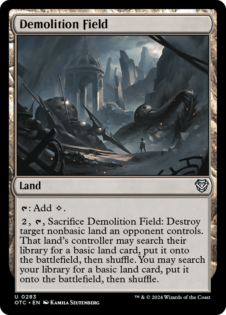 Demolition Field [Outlaws of Thunder Junction Commander] | Card Citadel