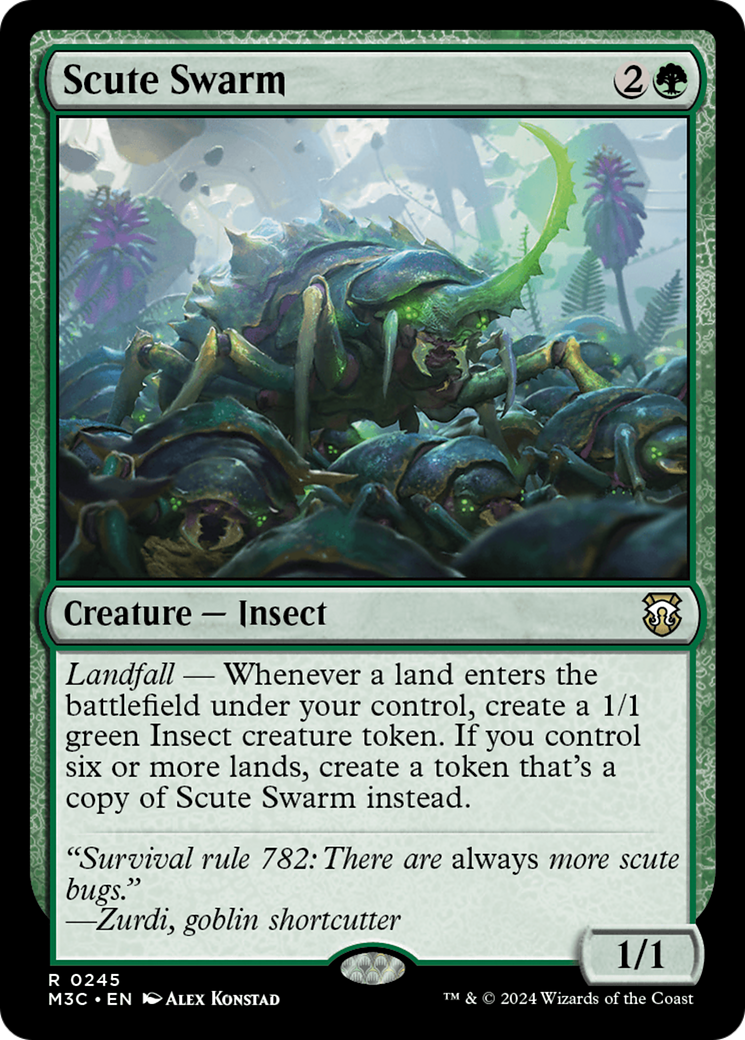 Scute Swarm (Ripple Foil) [Modern Horizons 3 Commander] | Card Citadel