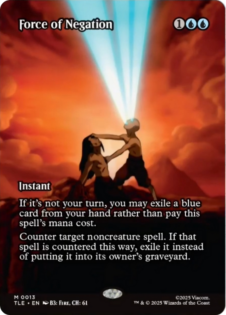 Force of Negation (Borderless) [Avatar: The Last Airbender: Eternal-Legal] | Card Citadel
