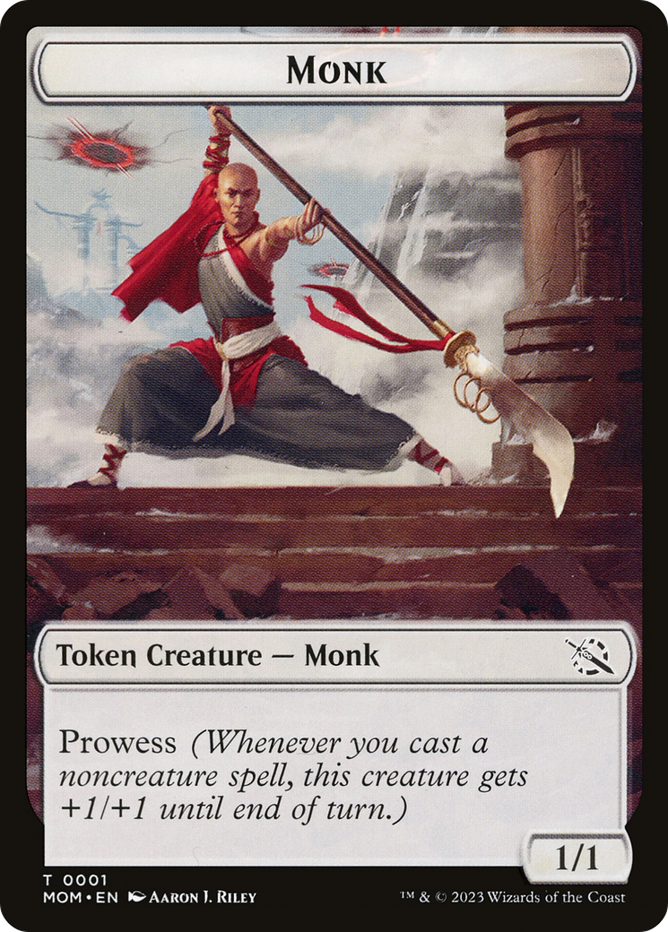 Monk // Spirit (13) Double-Sided Token [March of the Machine Tokens] | Card Citadel