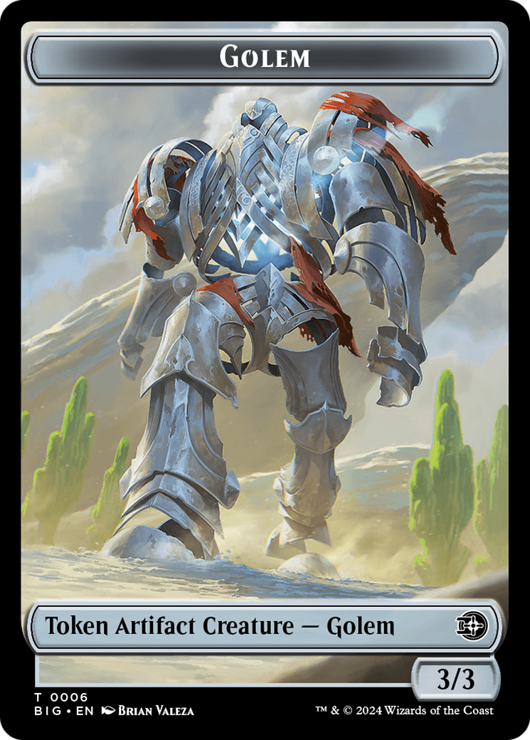 Golem Token [Outlaws of Thunder Junction: The Big Score Tokens] | Card Citadel