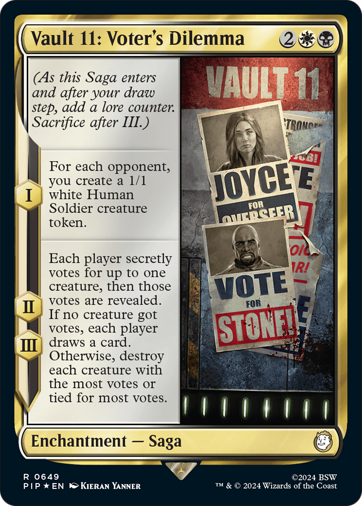 Vault 11: Voter's Dilemna (Surge Foil) [Fallout] | Card Citadel