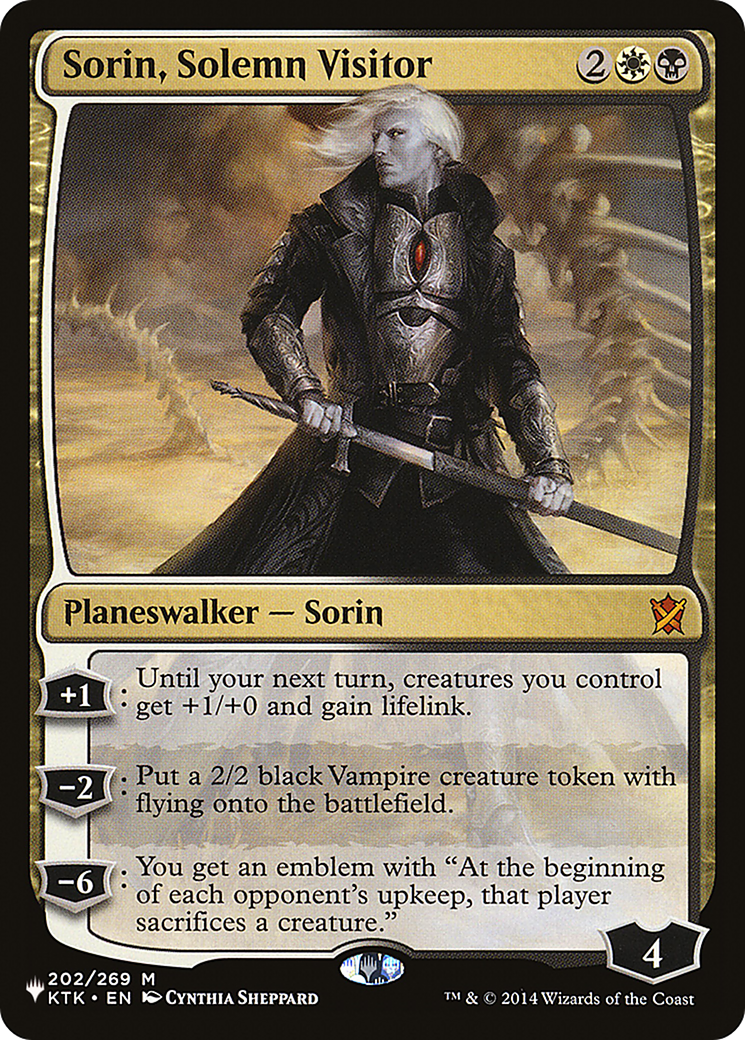 Sorin, Solemn Visitor [The List] | Card Citadel