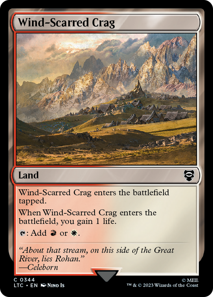 Wind-Scarred Crag [The Lord of the Rings: Tales of Middle-Earth Commander] | Card Citadel