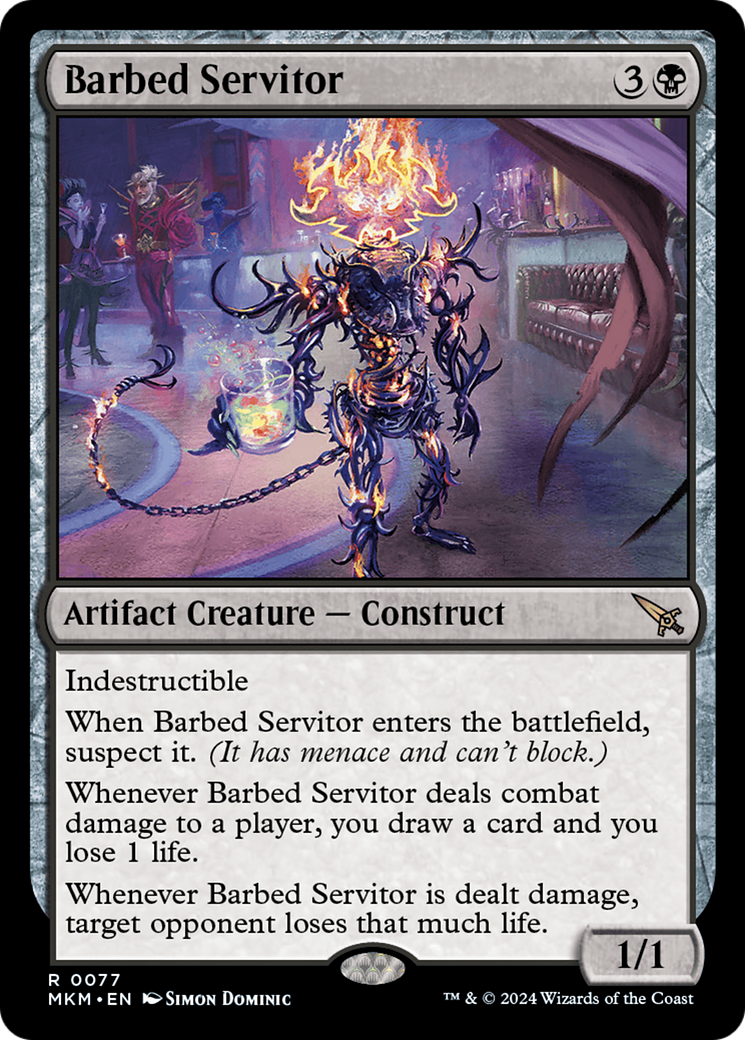 Barbed Servitor [Murders at Karlov Manor] | Card Citadel