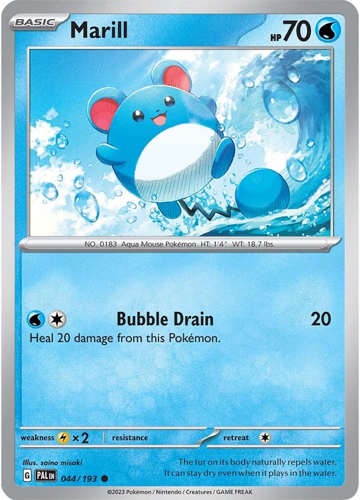 Marill (044/193) [Scarlet & Violet: Paldea Evolved] | Card Citadel