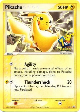 Pikachu (012) (10th Anniversary Promo) [Miscellaneous Cards] | Card Citadel