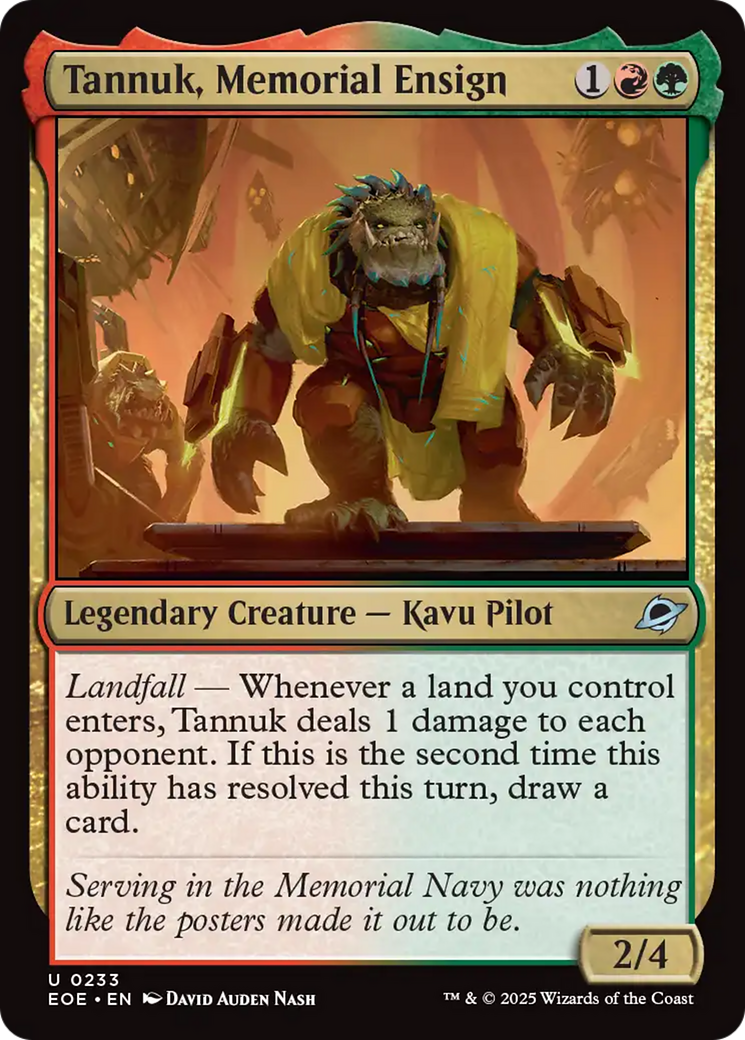Tannuk, Memorial Ensign [Edge of Eternities] | Card Citadel