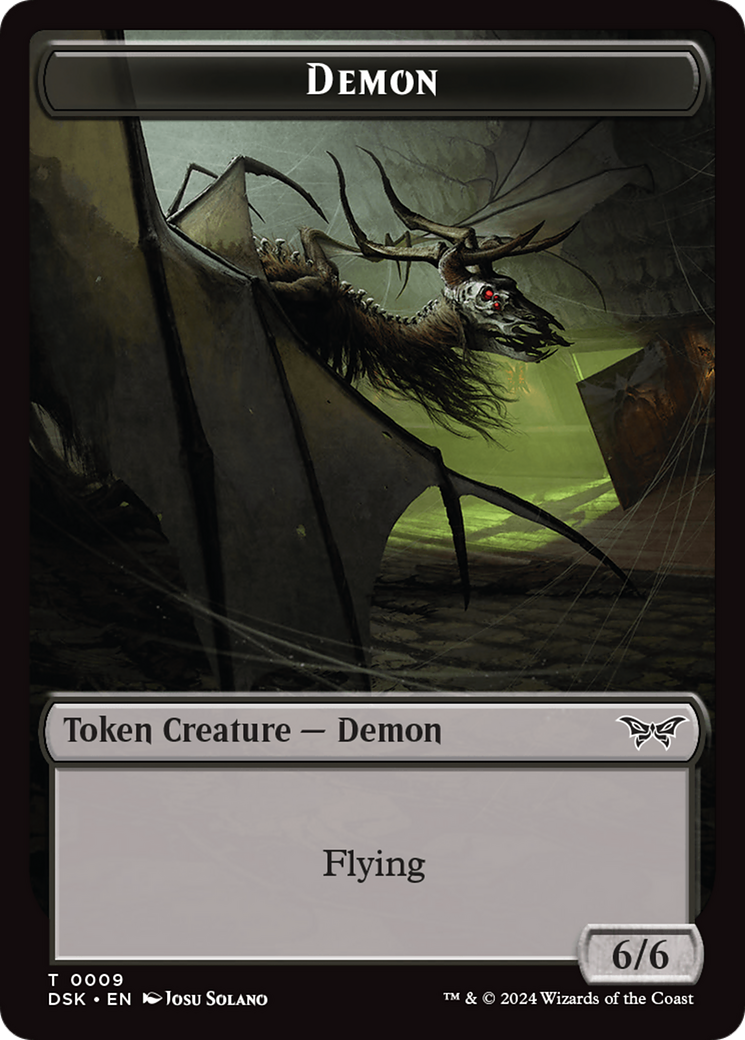 Demon Token [Duskmourn: House of Horror Tokens] | Card Citadel