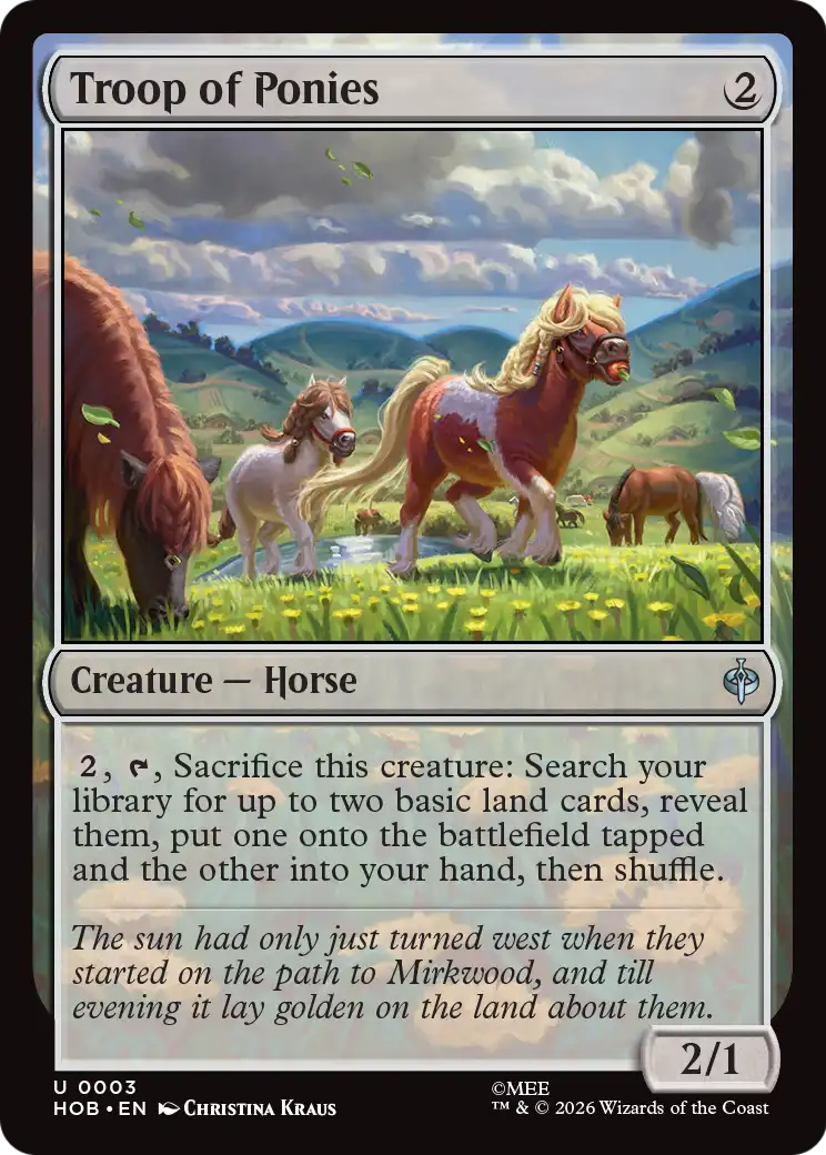 Troop of Ponies [The Hobbit] | Card Citadel