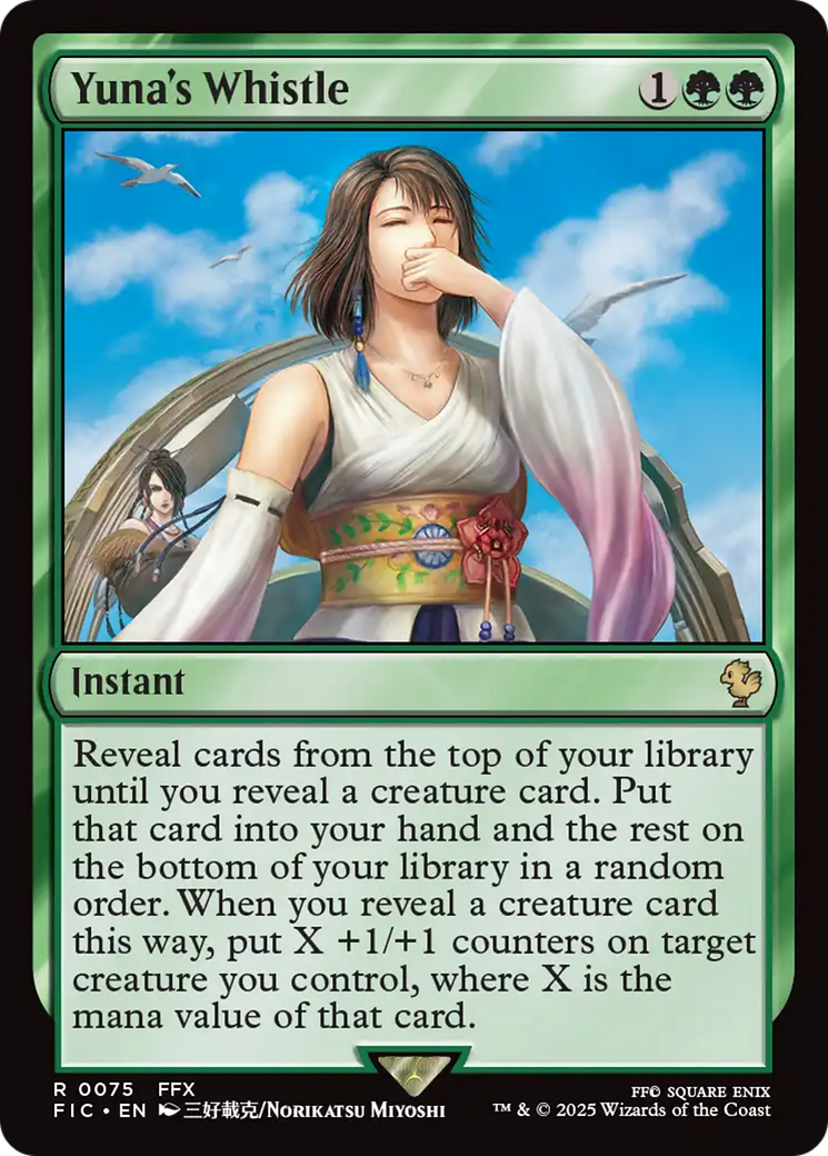 Yuna's Whistle (Surge Foil) [FINAL FANTASY Commander] | Card Citadel