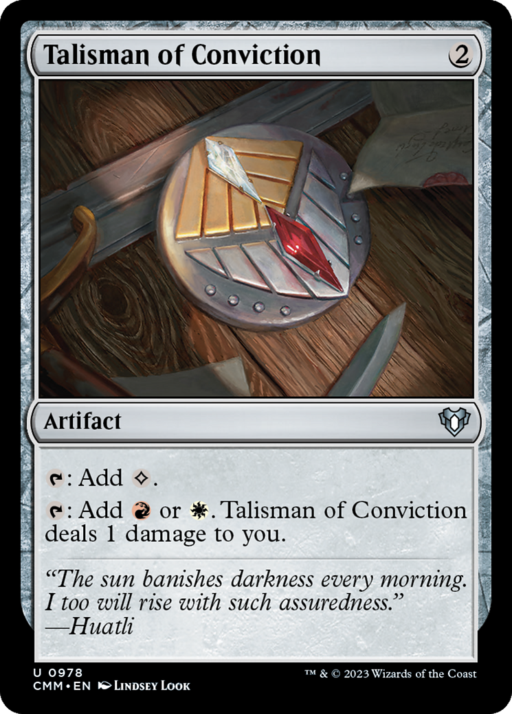 Talisman of Conviction [Commander Masters] | Card Citadel