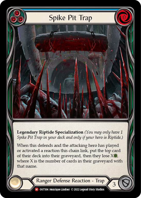 Spike Pit Trap [OUT104] (Outsiders)  Rainbow Foil | Card Citadel