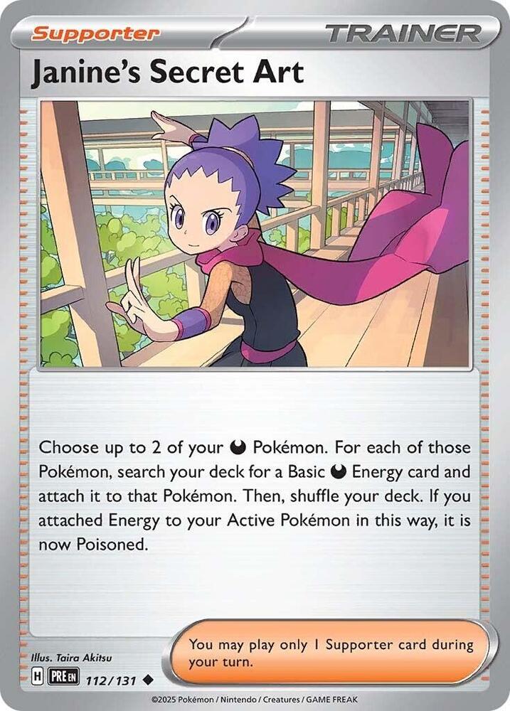 Janine's Secret Art (112/131) [Scarlet & Violet: Prismatic Evolutions] | Card Citadel
