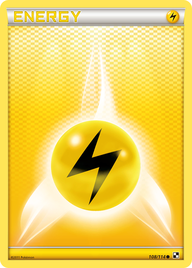 Lightning Energy (108/114) [Black & White: Base Set] | Card Citadel