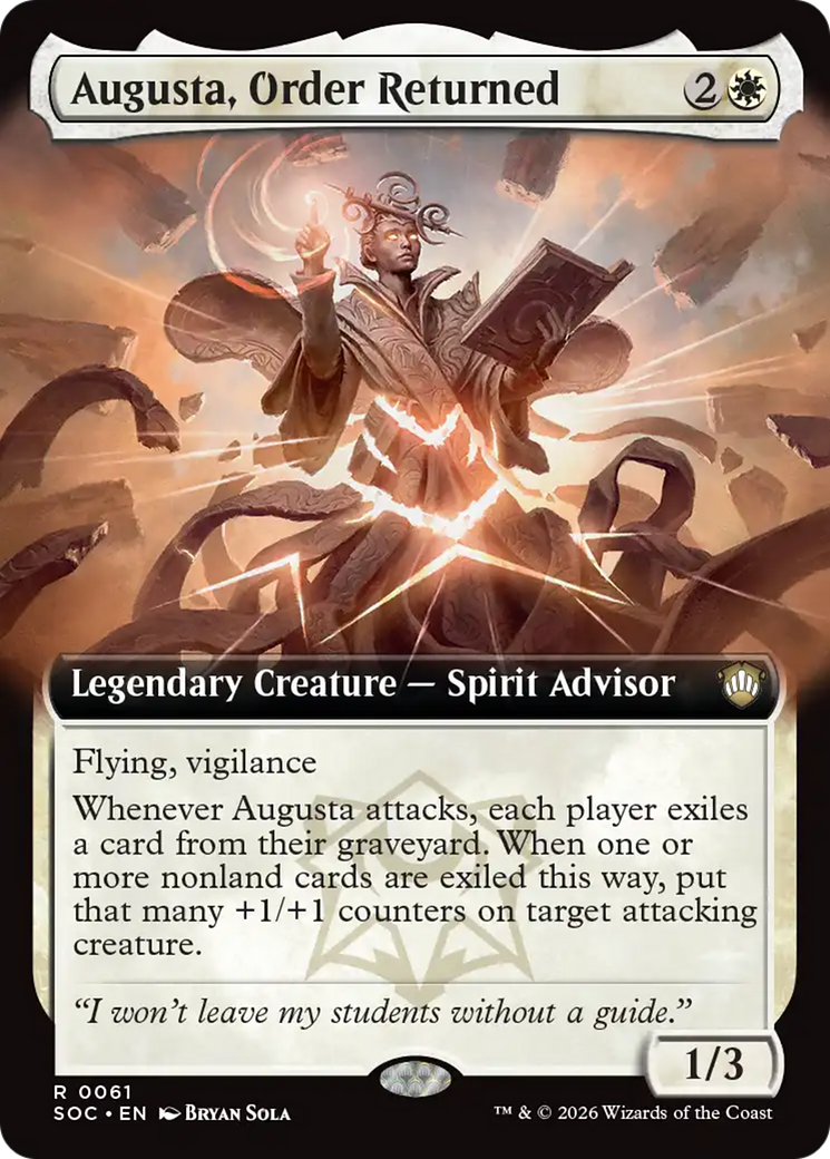 Augusta, Order Returned (Extended Art) [Secrets of Strixhaven Commander] | Card Citadel