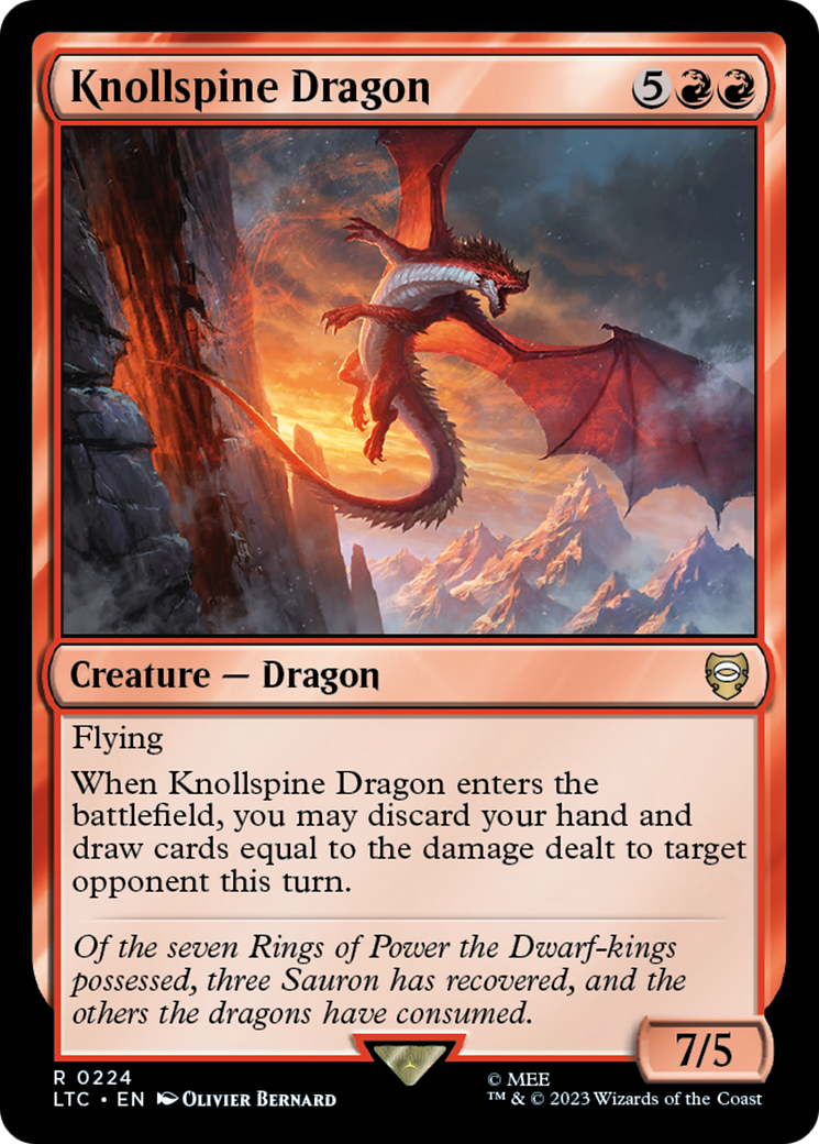 Knollspine Dragon [The Lord of the Rings: Tales of Middle-Earth Commander] | Card Citadel