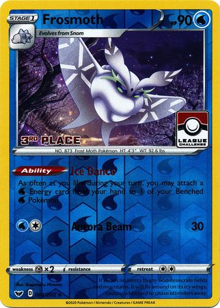 Frosmoth (064/202) (League Promo 3rd Place) [Sword & Shield: Base Set] | Card Citadel