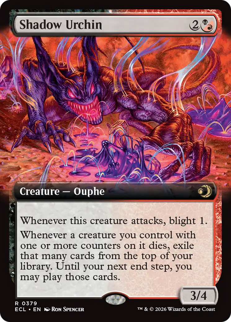Shadow Urchin (Extended Art) [Lorwyn Eclipsed] | Card Citadel