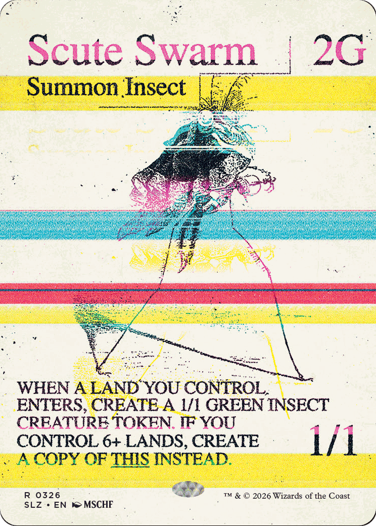 Scute Swarm (0326) [Secret Lair x MSCHF: The Zeta Set] | Card Citadel