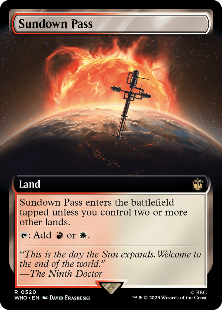 Sundown Pass (Extended Art) [Doctor Who] | Card Citadel