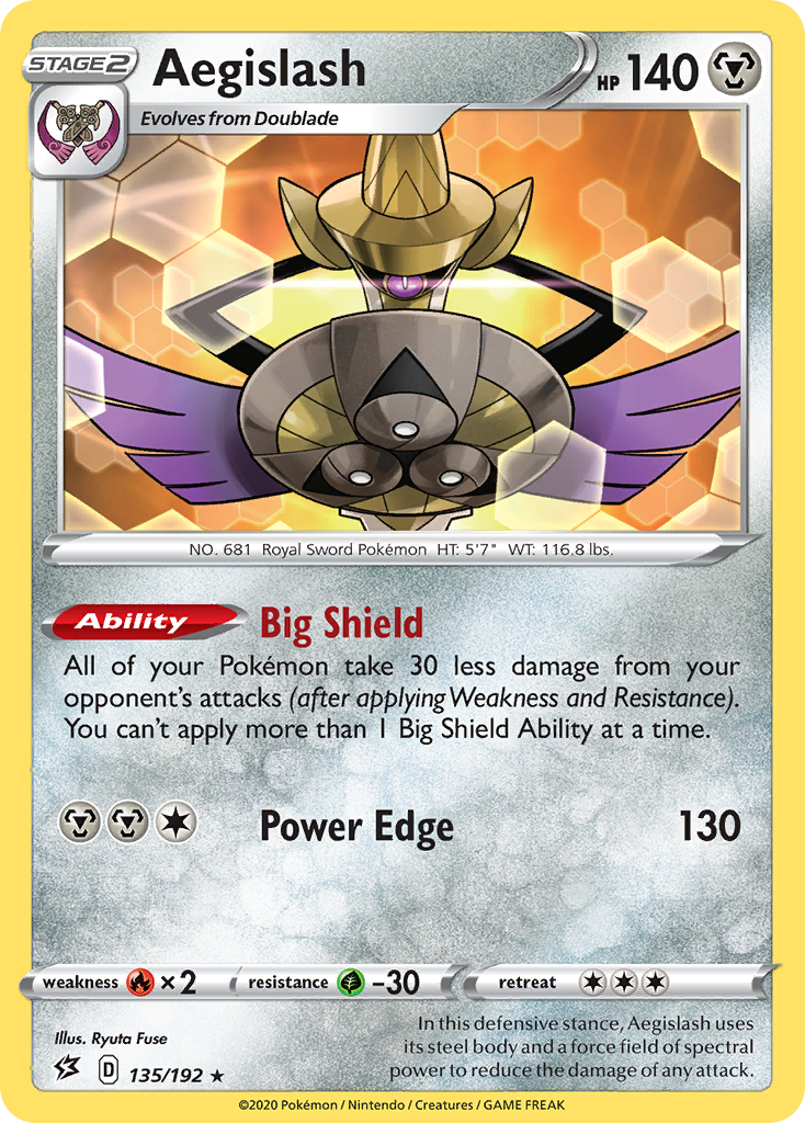 Aegislash (135/192) [Sword & Shield: Rebel Clash] | Card Citadel