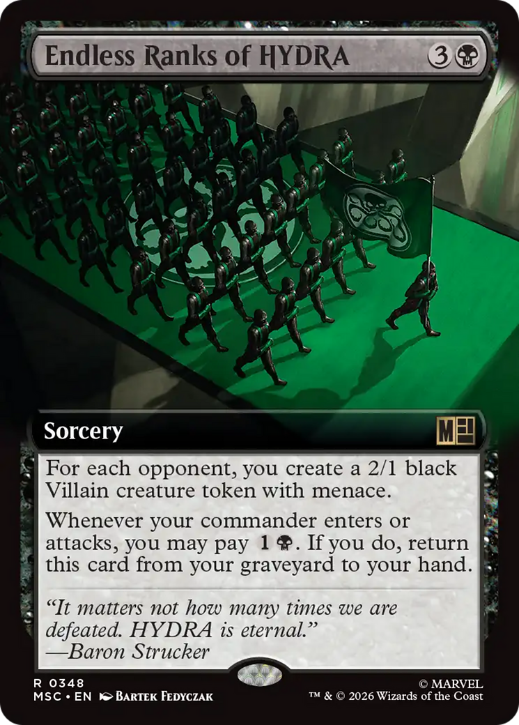 Endless Ranks of HYDRA (Extended Art) [Marvel Super Heroes Commander] | Card Citadel