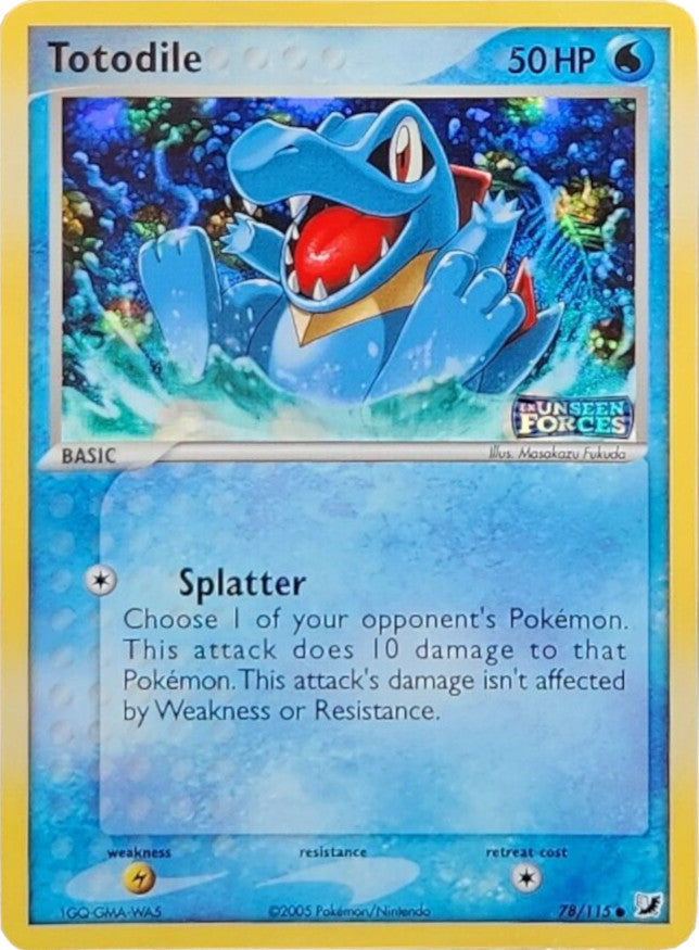 Totodile (78/115) (Stamped) [EX: Unseen Forces] | Card Citadel