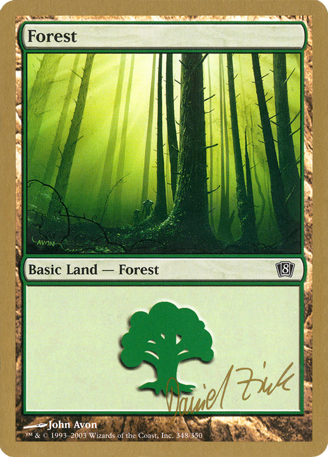 Forest (dz348) (Daniel Zink) [World Championship Decks 2003] | Card Citadel