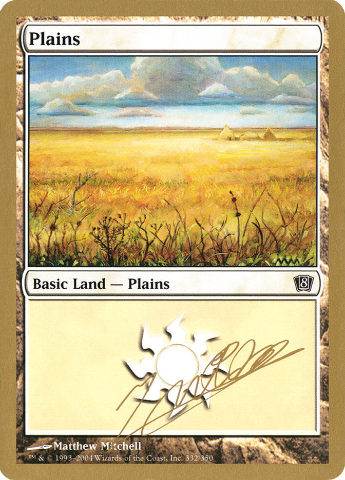 Plains (jn332) (Julien Nuijten) [World Championship Decks 2004] | Card Citadel