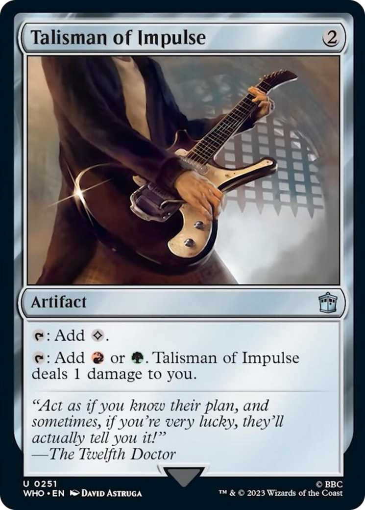 Talisman of Impulse [Doctor Who] | Card Citadel