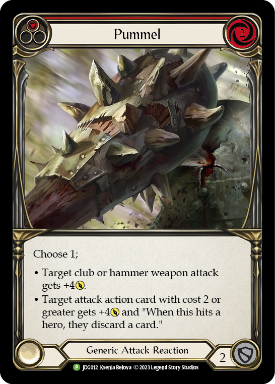 Pummel (Red) [JDG012] (Promo)  Cold Foil | Card Citadel