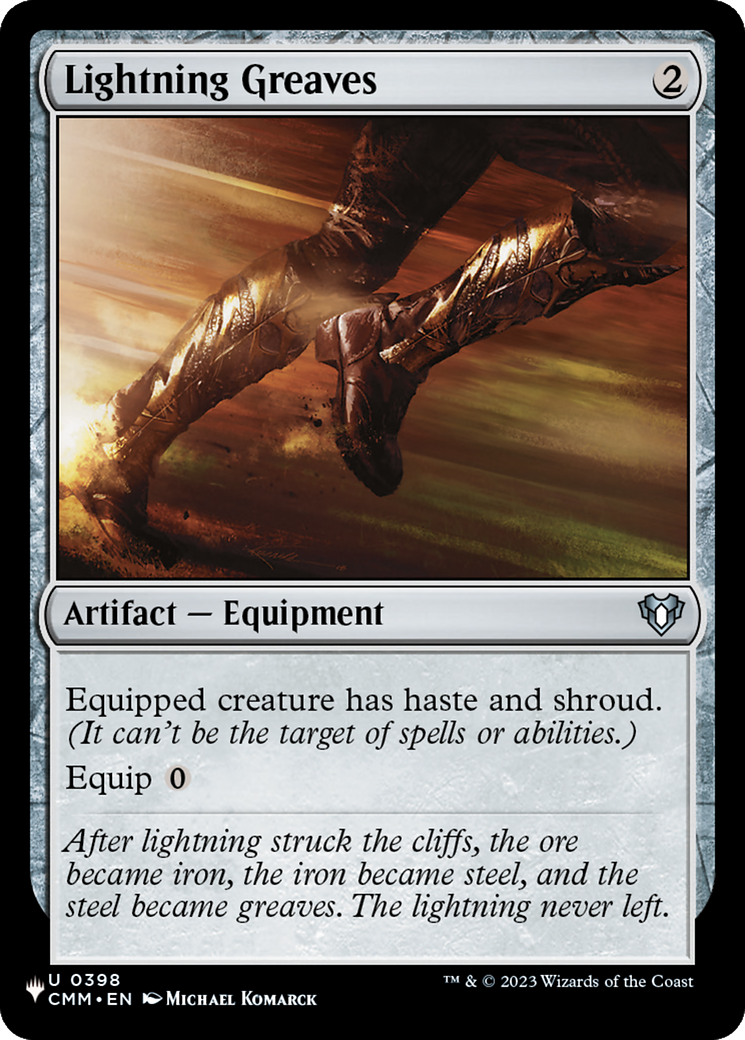 Lightning Greaves (CMM) [The List] | Card Citadel