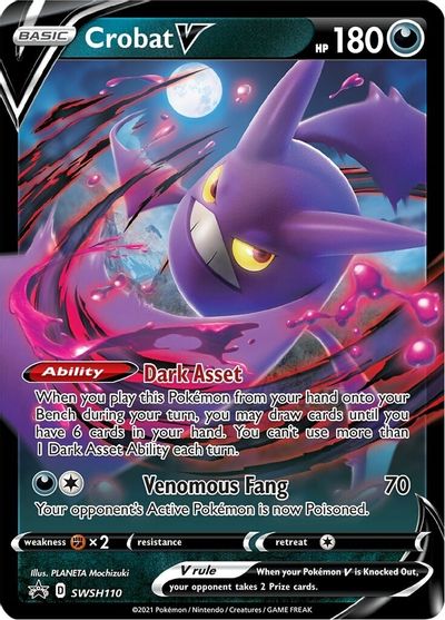 Crobat V (SWSH110) [Sword & Shield: Black Star Promos] | Card Citadel