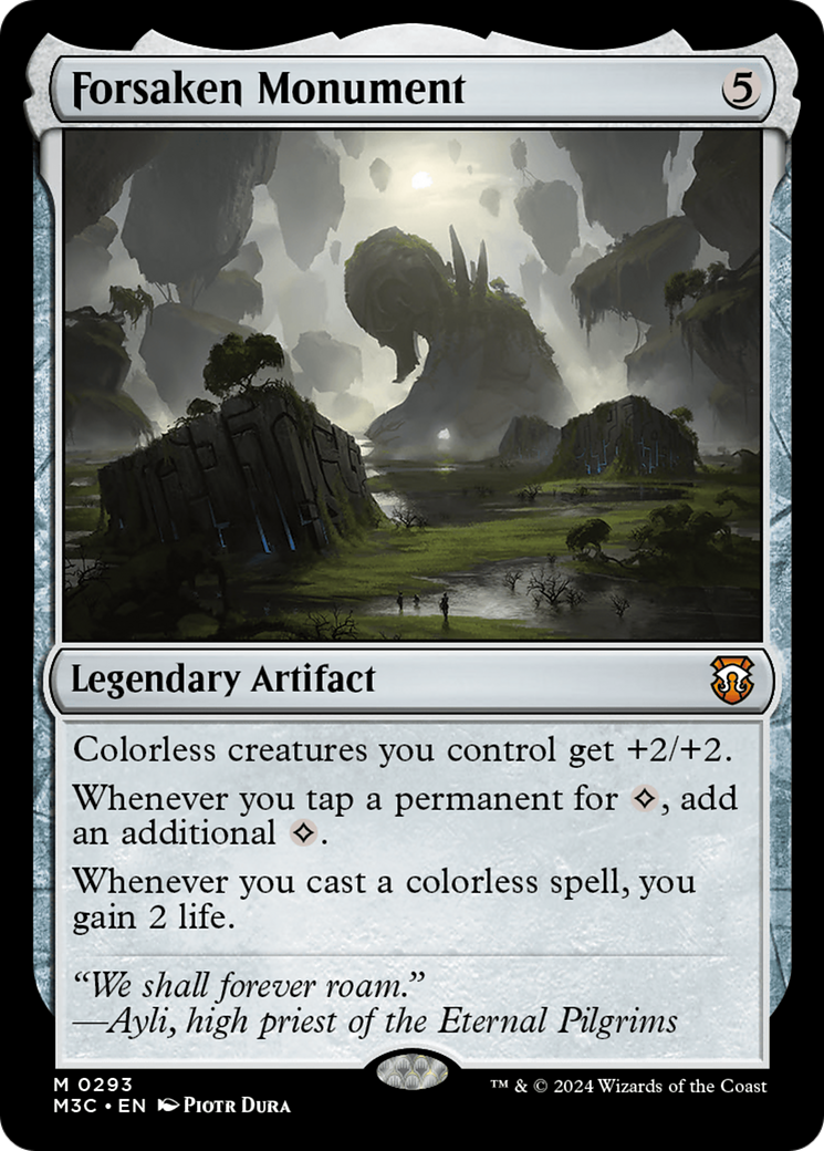 Forsaken Monument (Ripple Foil) [Modern Horizons 3 Commander] | Card Citadel