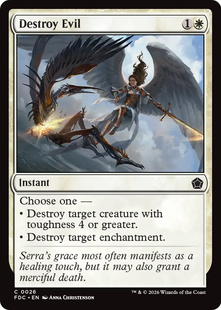 Destroy Evil [Foundations Commander] | Card Citadel