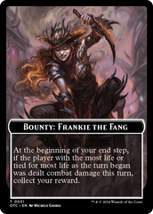 Bounty: Frankie the Fang // Bounty Rules Double-Sided Token [Outlaws of Thunder Junction Commander Tokens] | Card Citadel