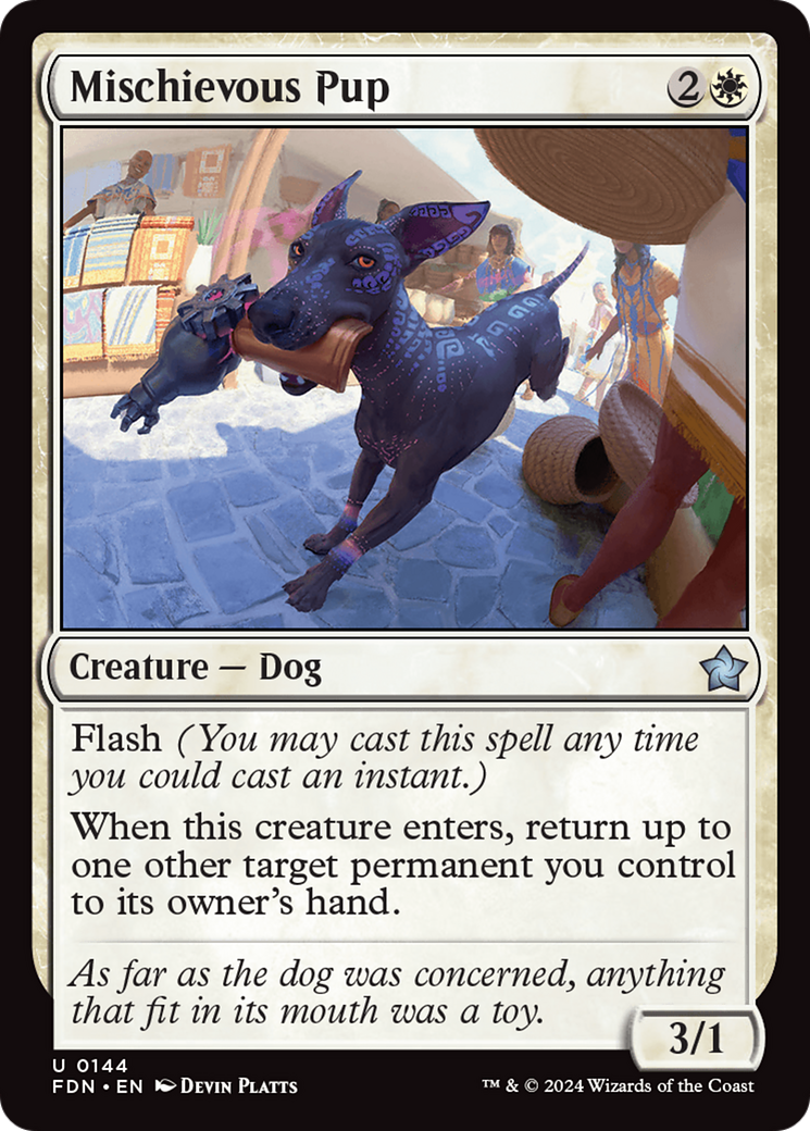 Mischievous Pup [Foundations] | Card Citadel