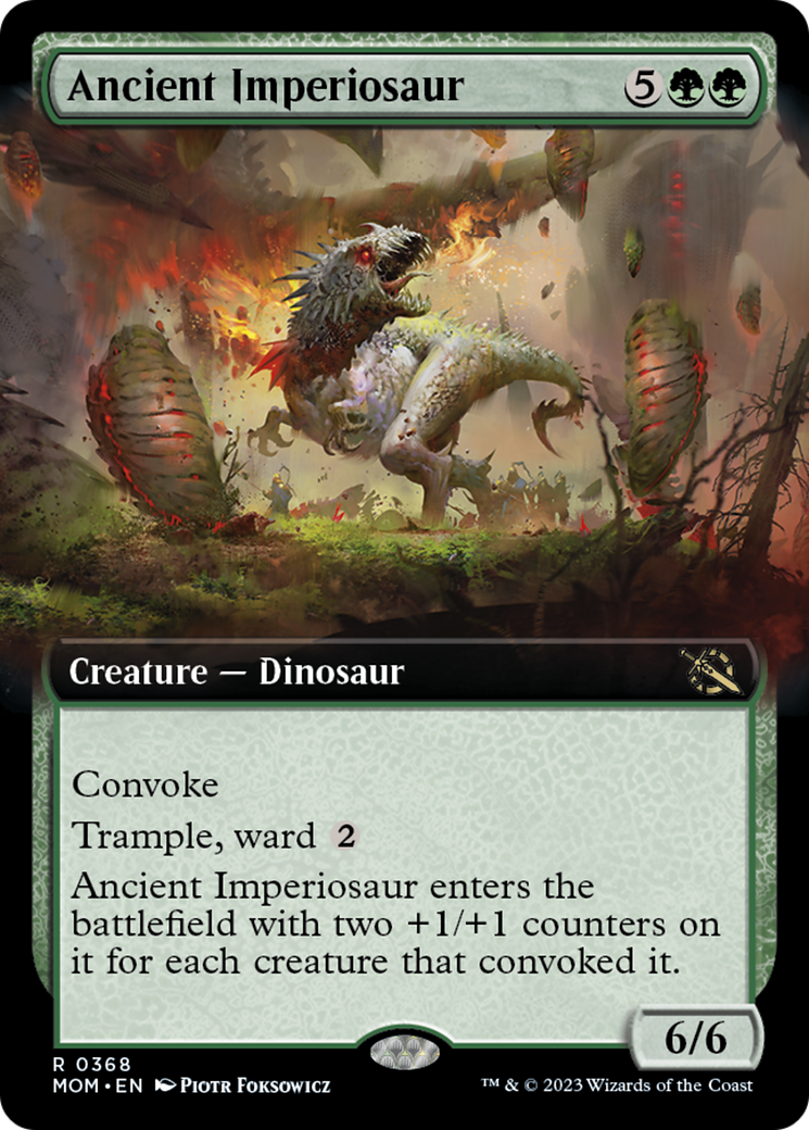 Ancient Imperiosaur (Extended Art) [March of the Machine] | Card Citadel