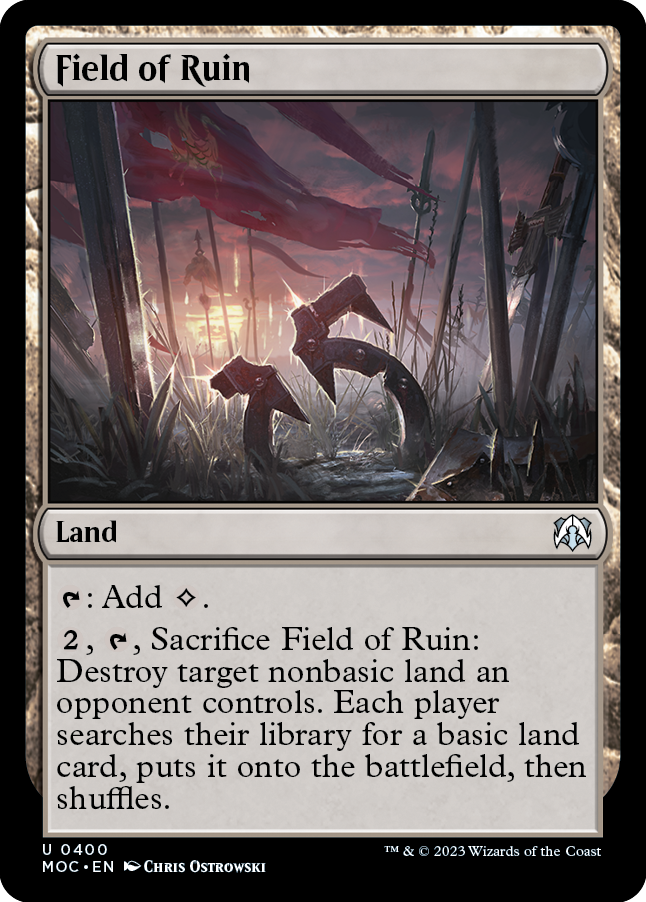 Field of Ruin [March of the Machine Commander] | Card Citadel