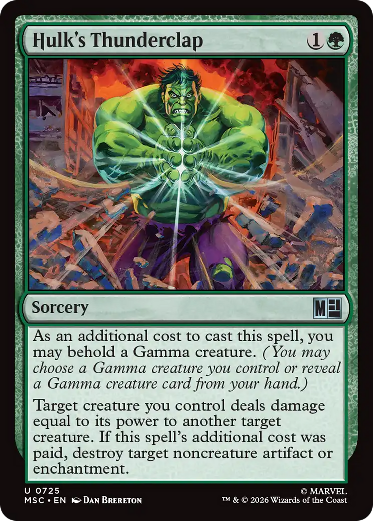 Hulk's Thunderclap [Marvel Super Heroes Commander] | Card Citadel
