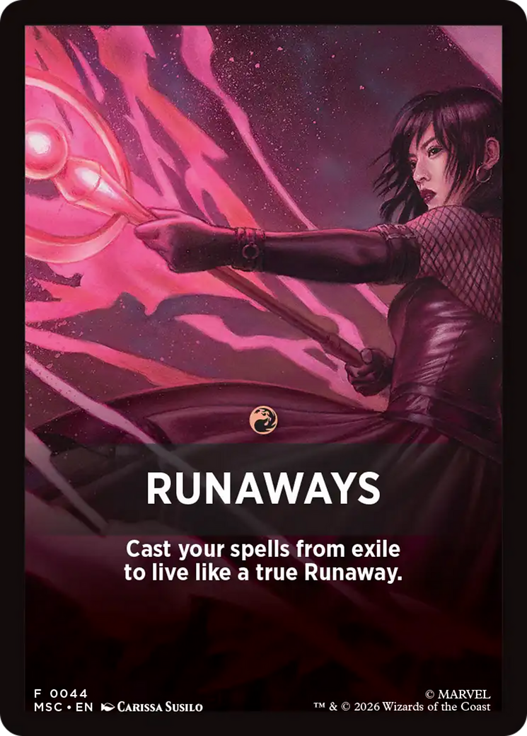 Runaways Theme Card [Marvel Super Heroes Commander] | Card Citadel