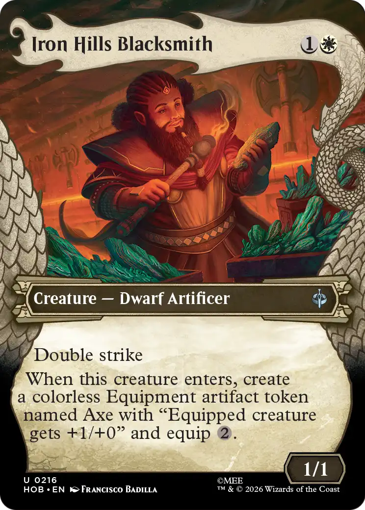 Iron Hills Blacksmith (Showcase) [The Hobbit] | Card Citadel