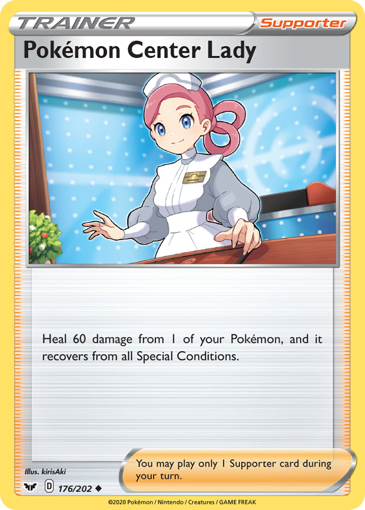 Pokemon Center Lady (176/202) [Sword & Shield: Base Set] | Card Citadel